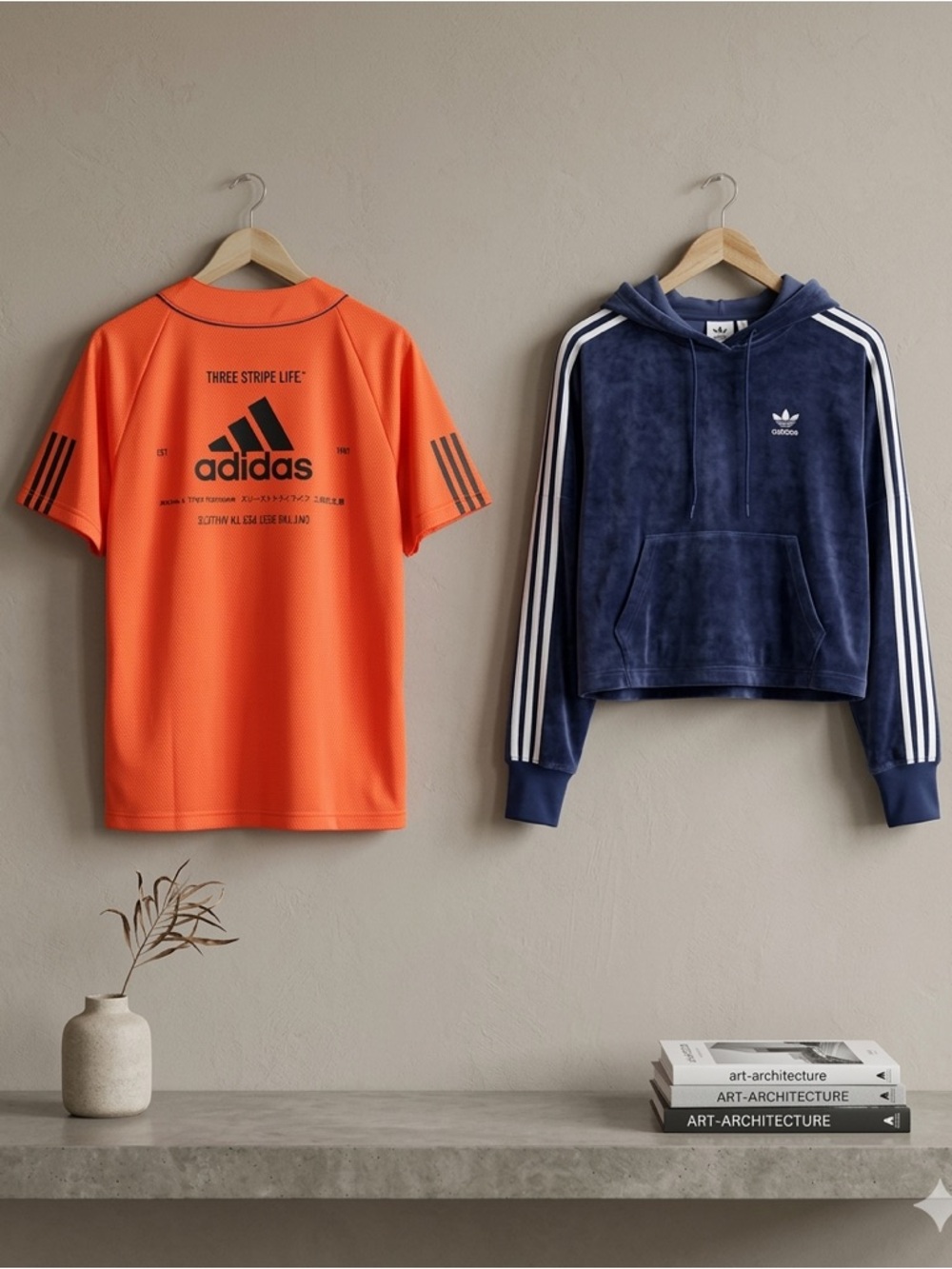 adidas Velour Cropped Hoodie Blue 90s Retro L + Bonus Top - Picture 2 of 16